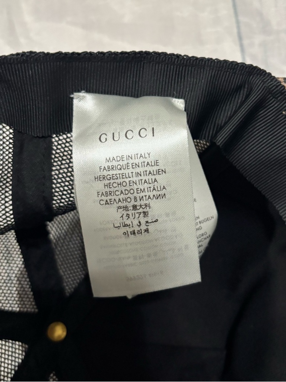 Gucci Brown Monogram Mickey Mouse Trucker Cap - Picture 6 of 8